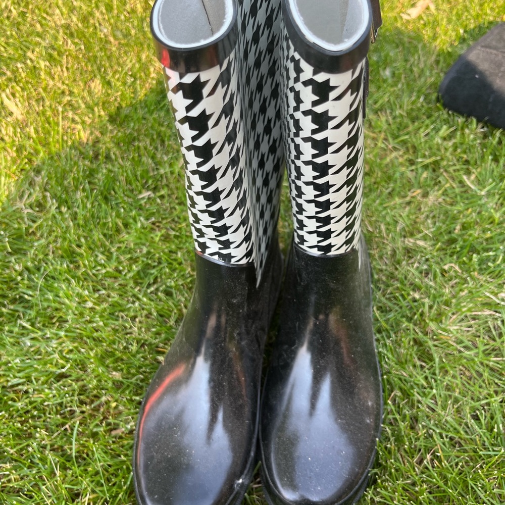 Western Chief Monochrome Houndstooth Boots